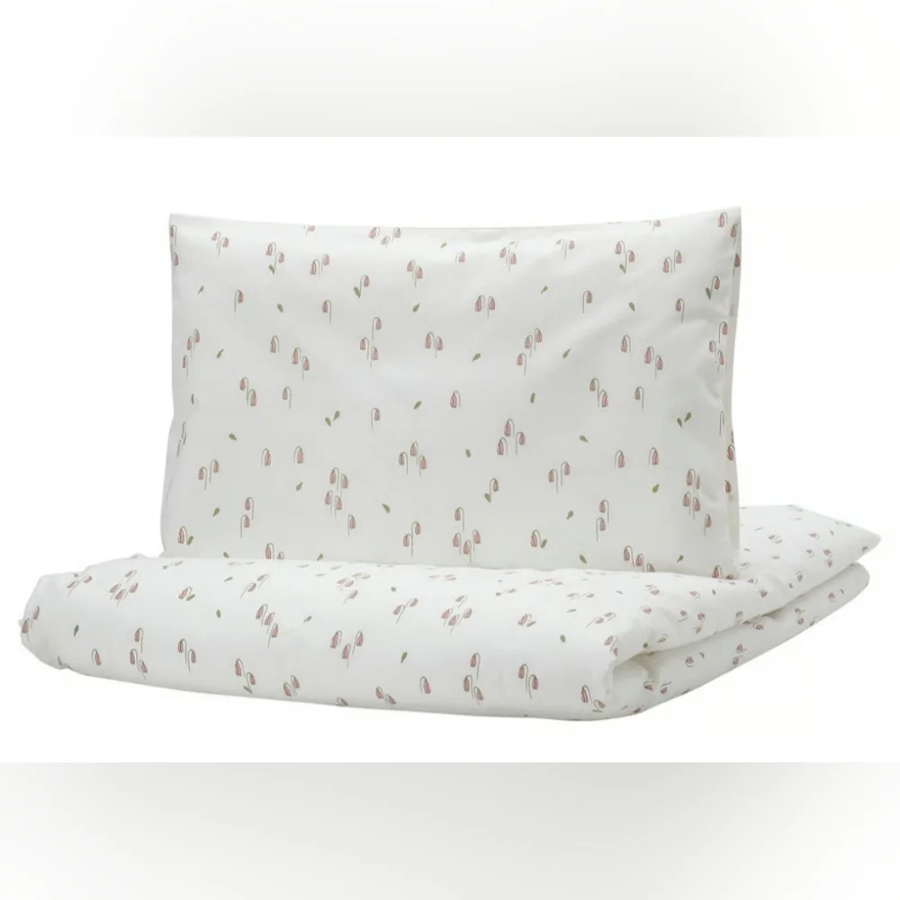 🌿✨ IKEA Organic Crib Duvet + Pillowcase Set ✨🌿